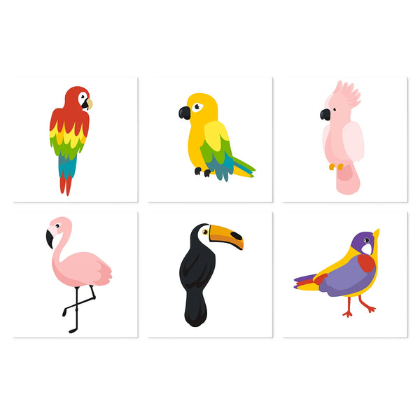 Aves Tropicales - Mini Kit Pintar por Números