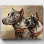 Dos Amigos - Gran Danés Pintar por Números- Pintar por Números- Canvas by Numbers