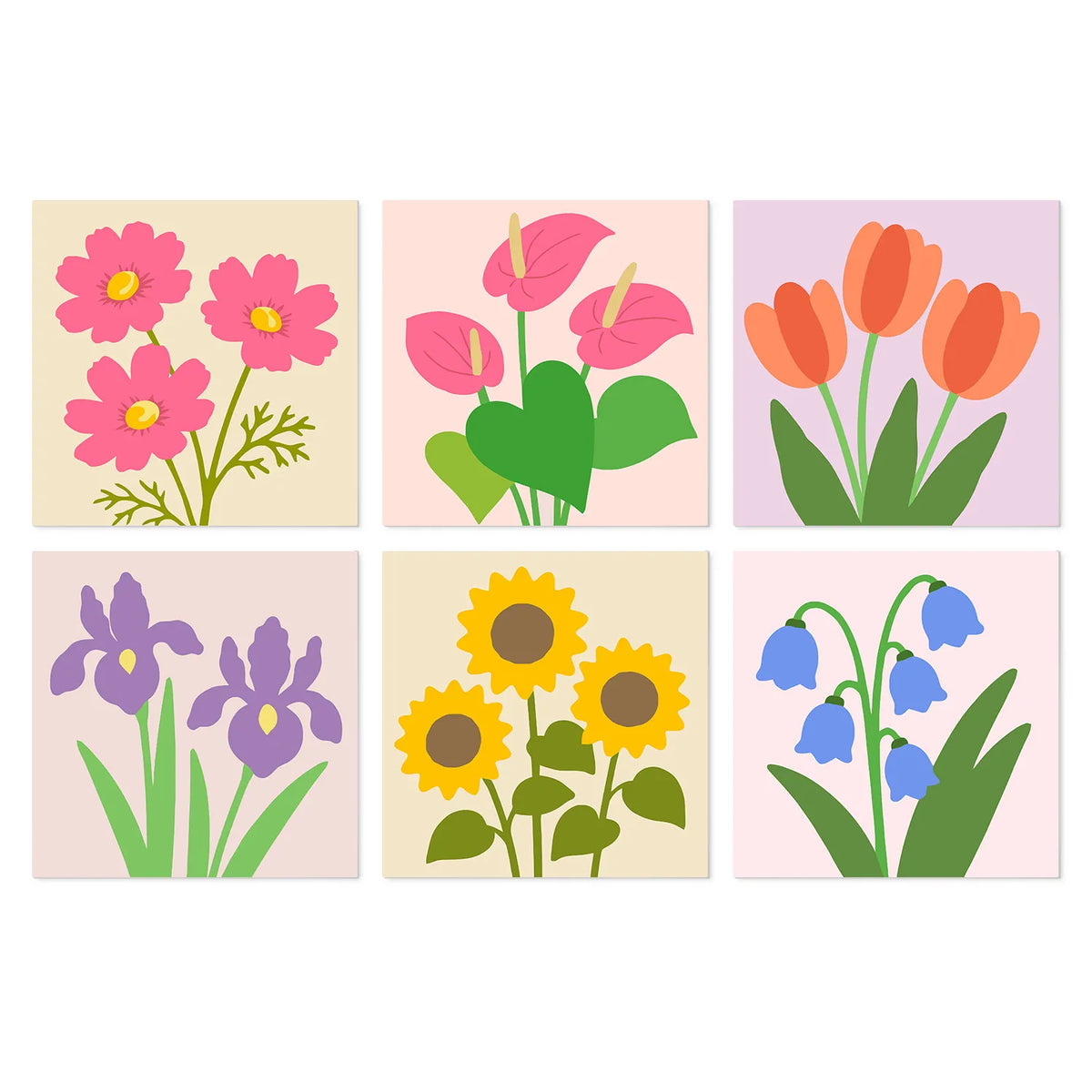 Ramos de Flores Silvestres - Mini Kit Pintar por Números