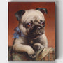 Cachorro de Pug- Pintar por Números- Canvas by Numbers
