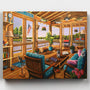 La Casa del Lago- Pintar por Números- Canvas by Numbers
