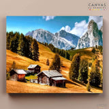 Refugio en la Montaña- Pintar por Números- Canvas by Numbers