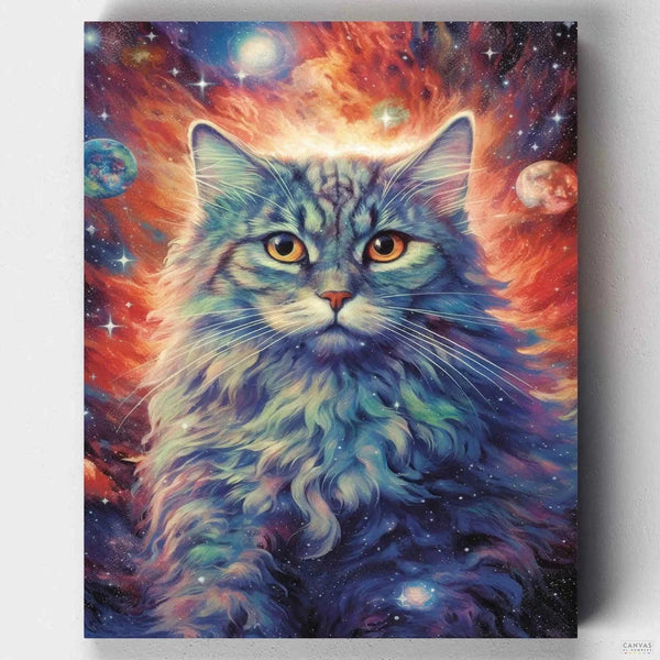 Gato Astral- Pintar por Números- Canvas by Numbers