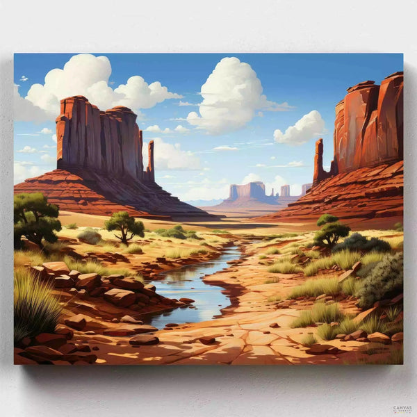 Monument Valley- Pintar por Números- Canvas by Numbers