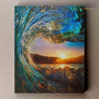 Ola al Atardecer- Pintar por Números- Canvas by Numbers